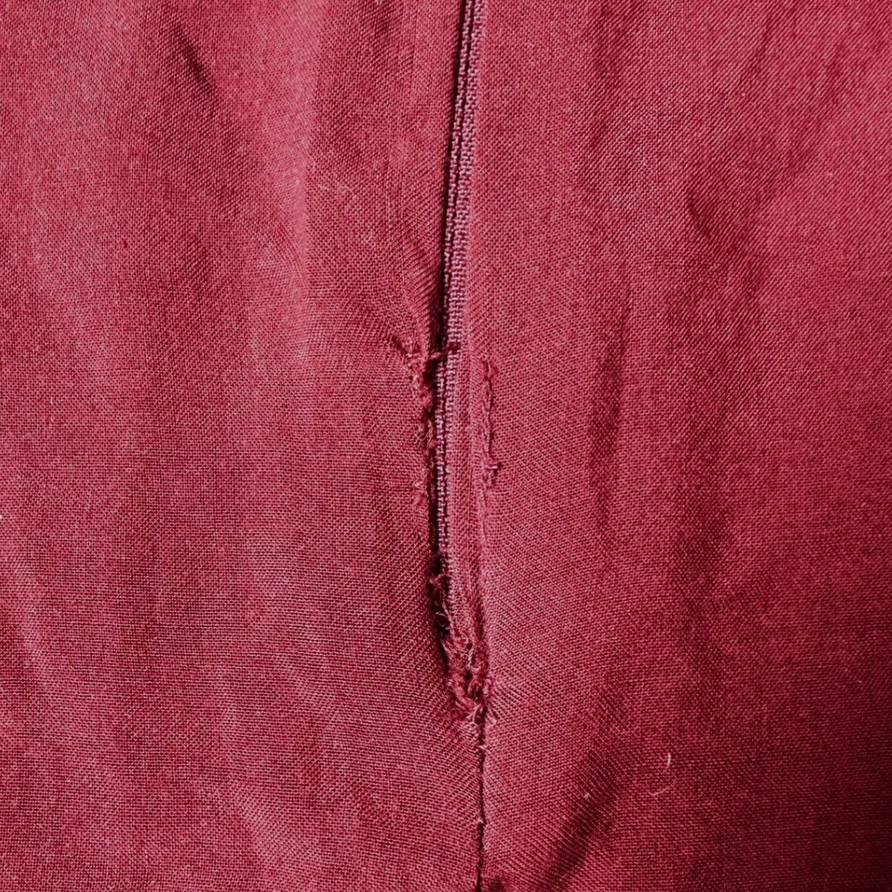 Nasty Gal Maxi Dress XS Burgundy Crochet Lace Butterfly Sleeve Open Back - Picture 8 of 8